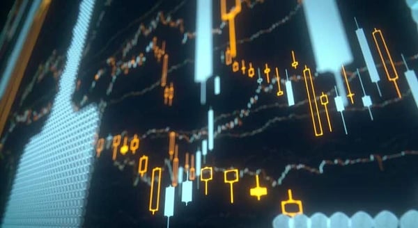 Data point highlighted on a digital screen