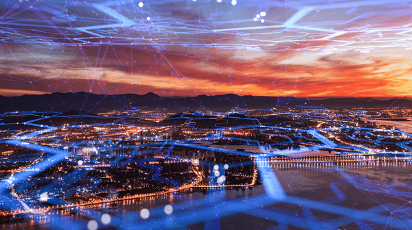 Cityscape at night