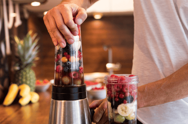 Berries in a blender