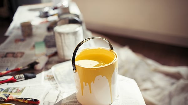 yellow paint