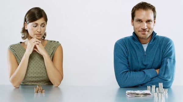 Woman with less cash